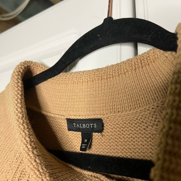 Talbots 100% Cotton Cableknit Fisherman Sweater - Picture 5 of 9